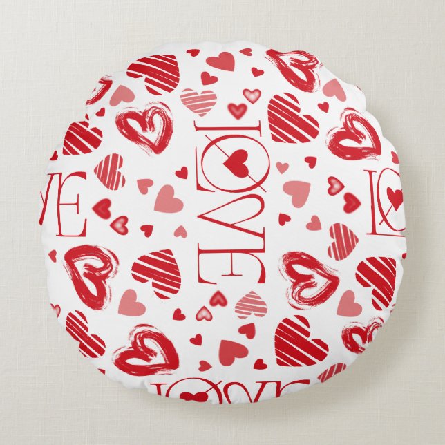 Circular LOVE Pillow (Front)
