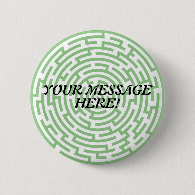 Circular Maze 6 Cm Round Badge (Front)