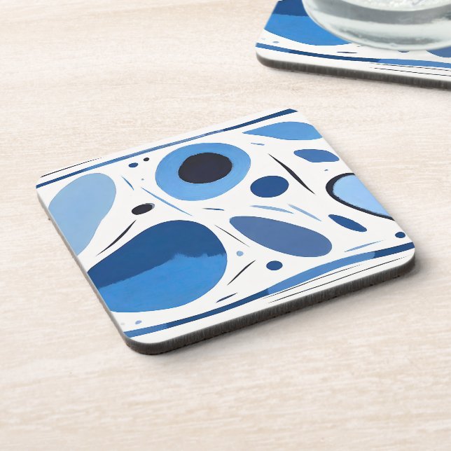 Circular Mirage Madness Abstract Coaster (Left Side)