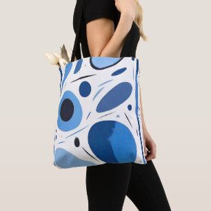 Circular Mirage Madness Abstract Tote Bag