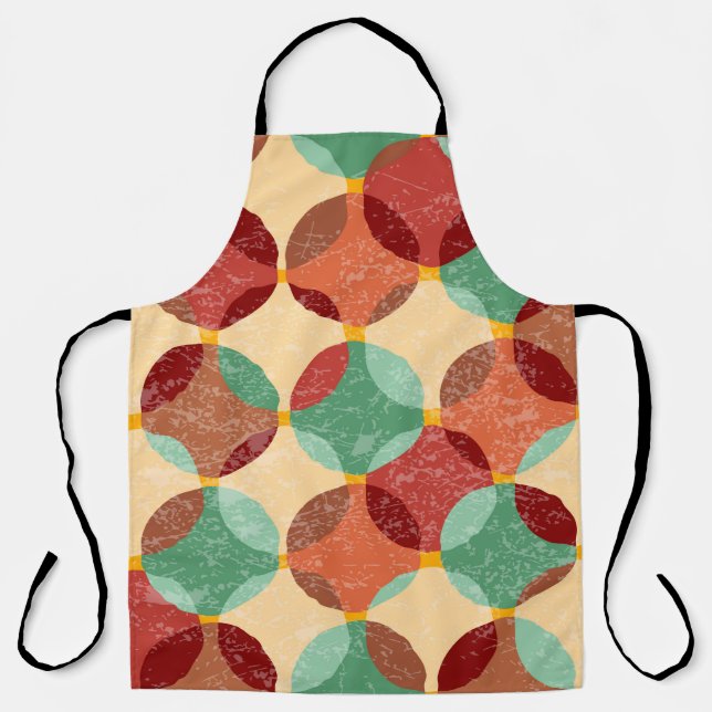Circular mosaic pattern, geometric illustration. apron (Front)
