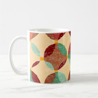 Circular mosaic pattern, geometric illustration. coffee mug