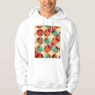 Circular mosaic pattern, geometric illustration. hoodie