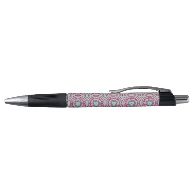 Circular Pattern Name Customizable Ballpoint Pen (Top)