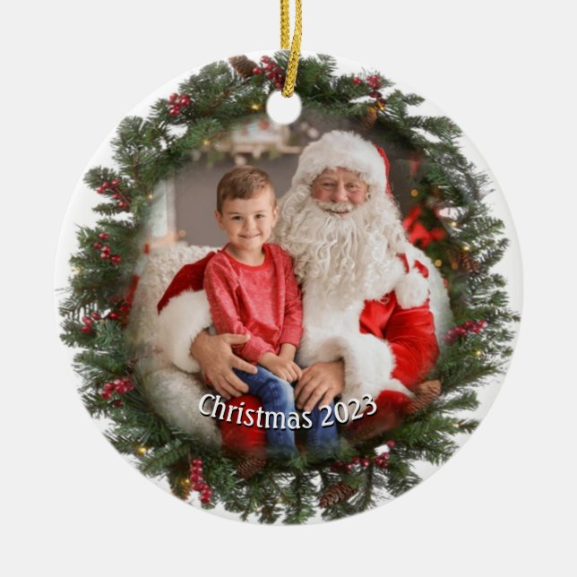 Circular Photo Garland Ornament (Front)