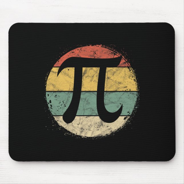 Circular Pi Symbol Pi Day Math Science Teacher Stu Mouse Pad (Front)
