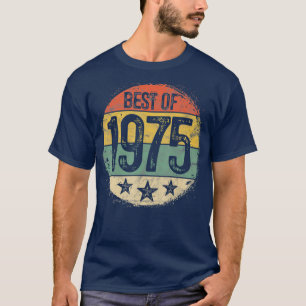 Circular Retro Best of 1975 45th Birthday Gift T-Shirt