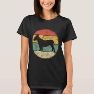 Circular Retro Bull Terrier Owner Bully Parents T-Shirt