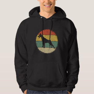 Circular Retro Doberman Owner Pinschers Dobie Dad Hoodie