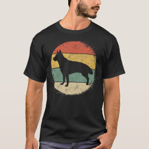 Circular Retro German Shepherd Owner Dog Mom Dad P T-Shirt
