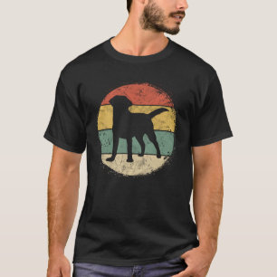 Circular Retro Labrador Owner Gift Golden Black La T-Shirt