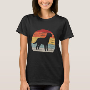 Circular Retro Labrador Owner Golden Black Lab Da T-Shirt