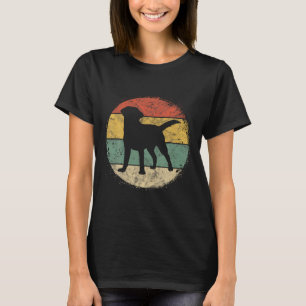Circular Retro Labrador Owner T Golden Black Lab D T-Shirt