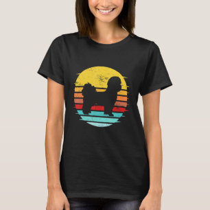 Circular Retro Shih Tzu Owner Parents Apparel Dog T-Shirt