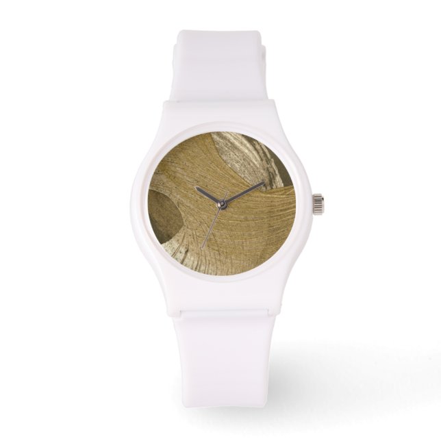 Circular Sandstorm in Tan and Dark Brown Watch (Front)