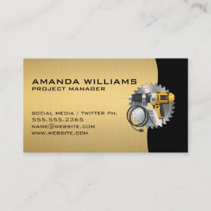 Circular Saw   Power Drill Business Card