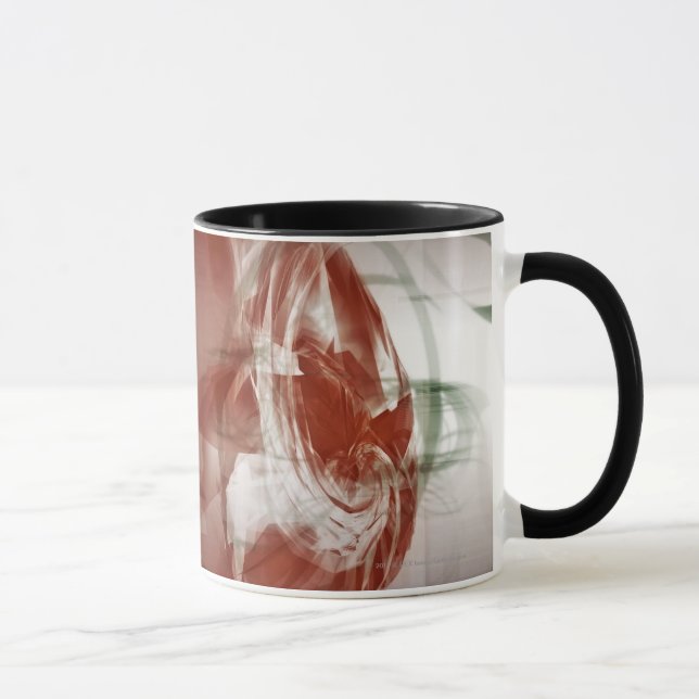 Circular shapes against light background mug (Right)