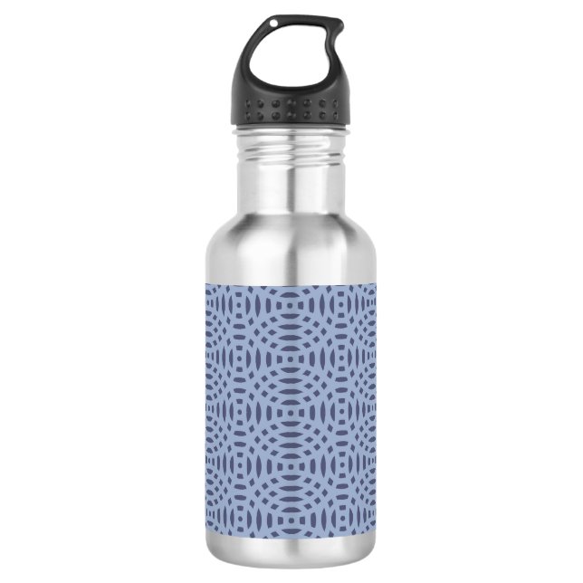 circular shapes seamless pattern 532 ml water bottle (Front)