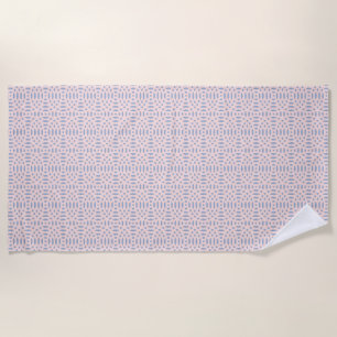 circular shapes seamless pattern beach towel