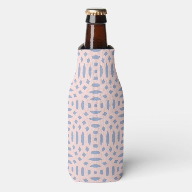circular shapes seamless pattern bottle cooler (Bottle Front)