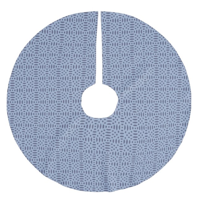 circular shapes seamless pattern brushed polyester tree skirt (Front)