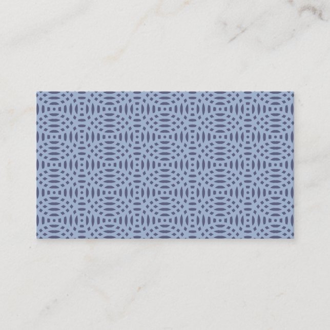 circular shapes seamless pattern business card (Front)