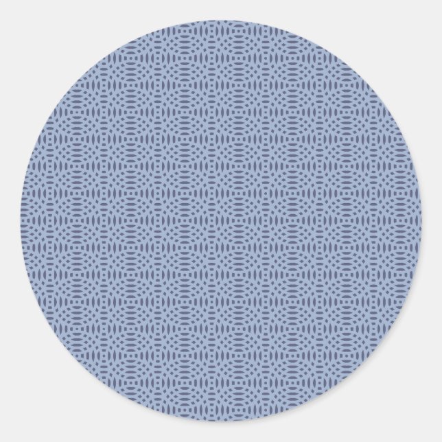 circular shapes seamless pattern classic round sticker (Front)