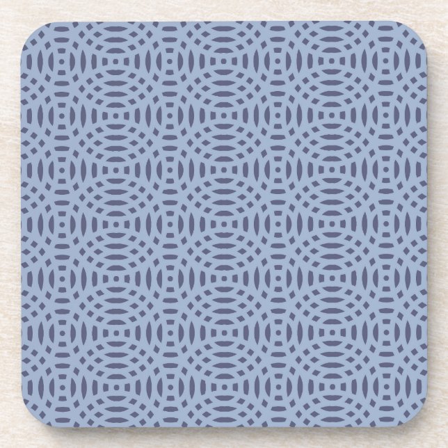 circular shapes seamless pattern coaster (Front)