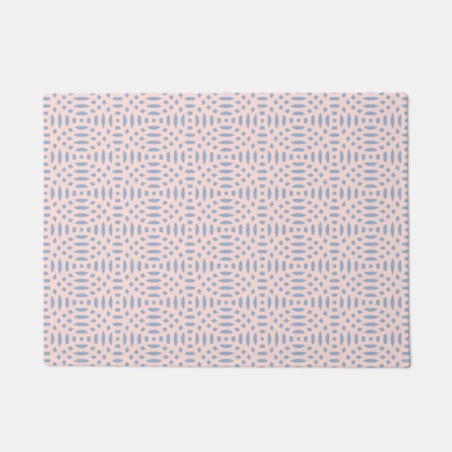 circular shapes seamless pattern doormat (Front)