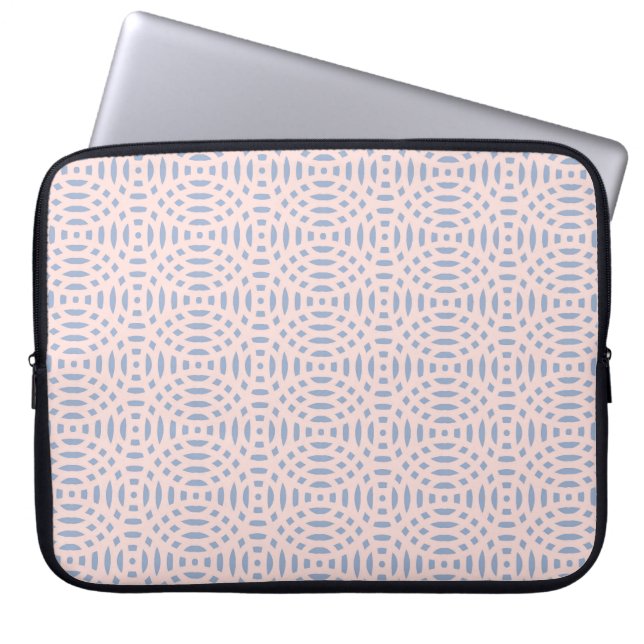 circular shapes seamless pattern  laptop sleeve (Front)