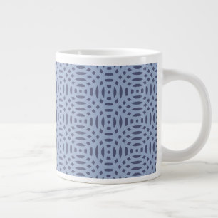 circular shapes seamless pattern large coffee mug