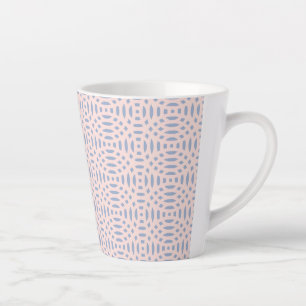 circular shapes seamless pattern latte mug