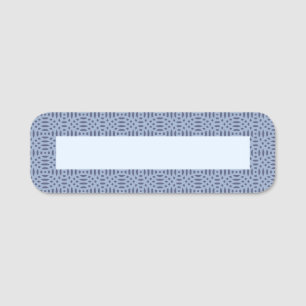 circular shapes seamless pattern name tag