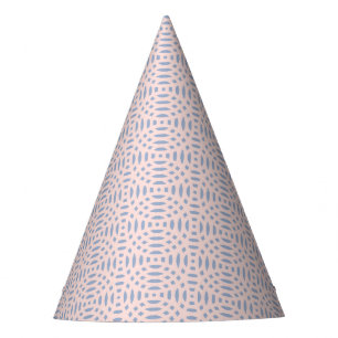 circular shapes seamless pattern party hat