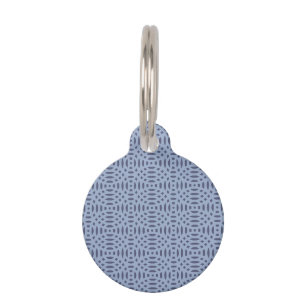 circular shapes seamless pattern pet tag