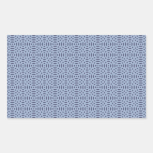 circular shapes seamless pattern rectangular sticker