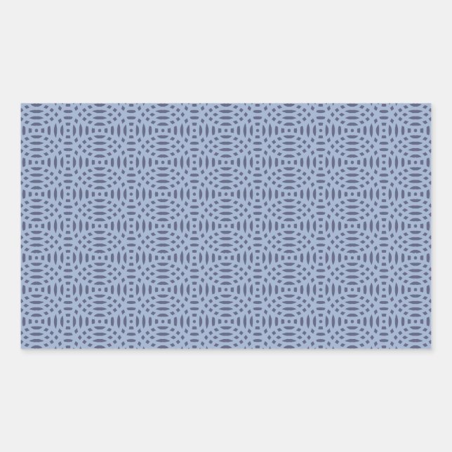 circular shapes seamless pattern rectangular sticker (Front)
