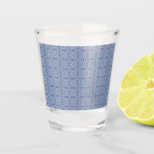 circular shapes seamless pattern shot glass