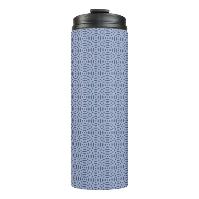 circular shapes seamless pattern thermal tumbler (Front)