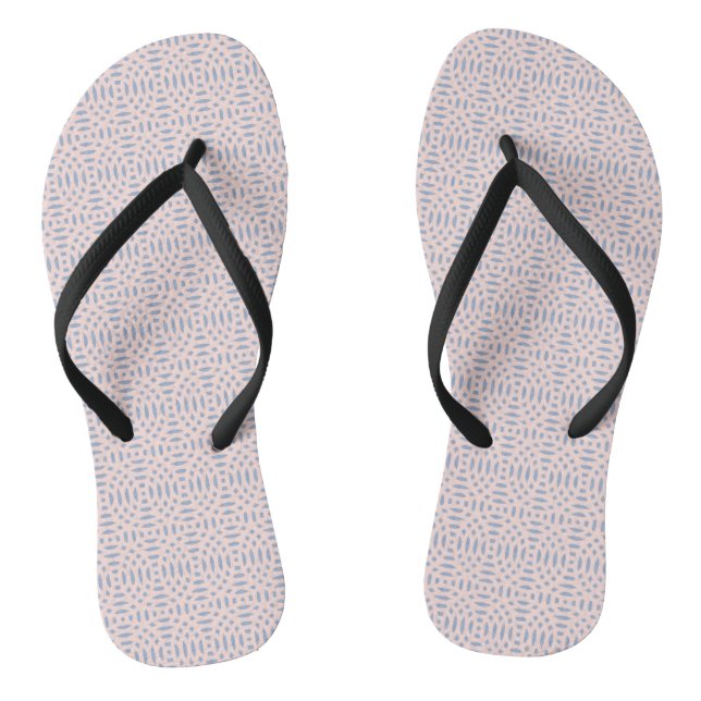 circular shapes seamless pattern thongs (Footbed)