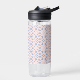 circular shapes seamless pattern water bottle