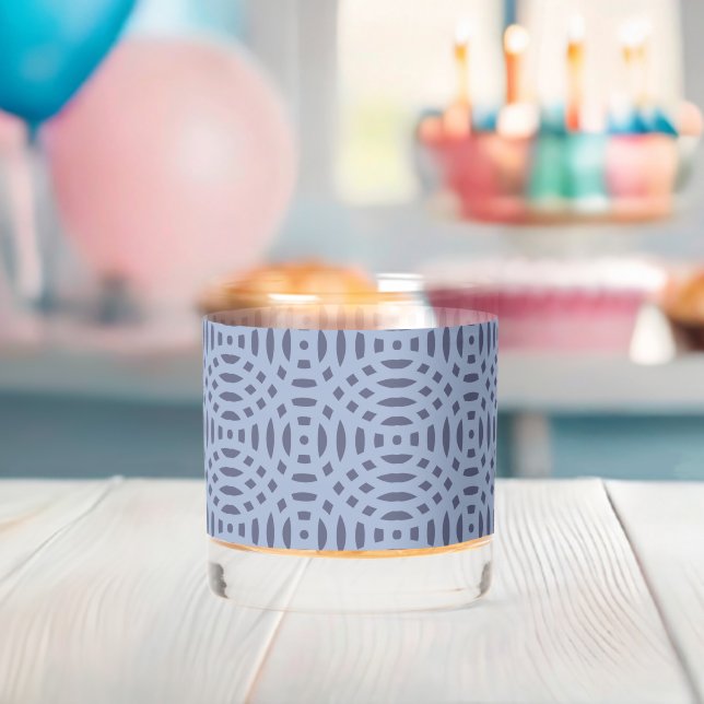 circular shapes seamless pattern whiskey glass (Insitu (Baby Shower))