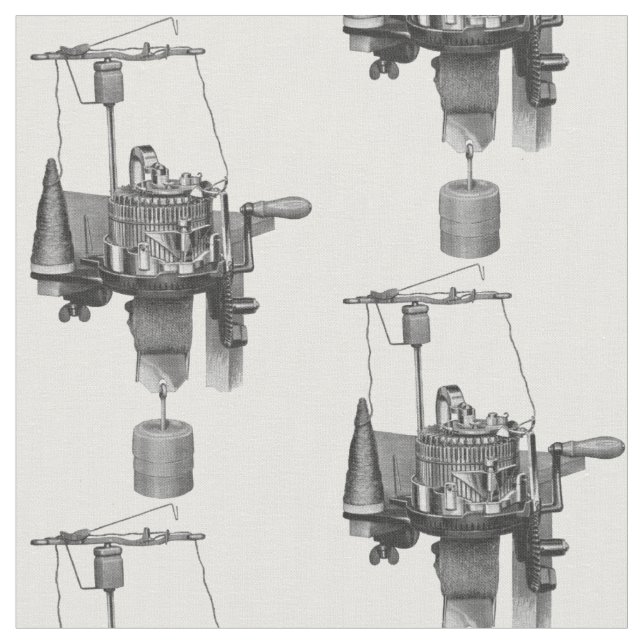 Circular Sock Knitting Machine All Over Pattern Fabric (Close Up)