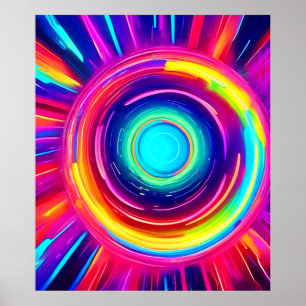 Circular Spectrum: A Vibrant Exploration of Colour Poster