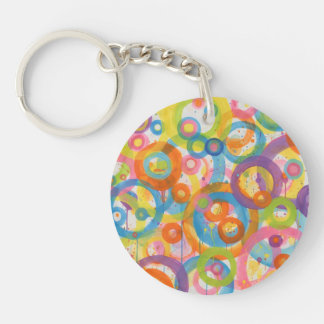 Circular Spectrum Key Ring
