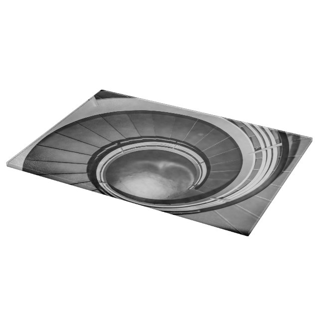 Circular Stairway BW Cutting Board (Corner)