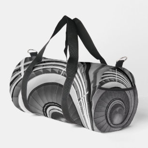 Circular Stairway BW Duffle Bag