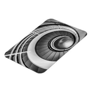 Circular Stairway BW Magnet