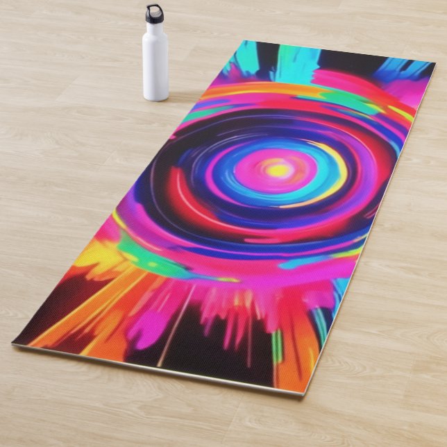Circular Symphony of Colours Yoga Mat (In Situ)