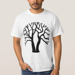 Circular Tree - Black T-Shirt